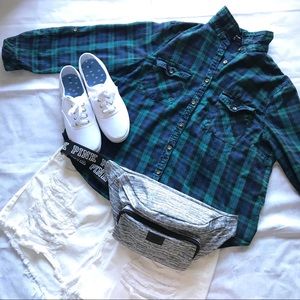 Plus Size Blue Charlotte Russe Flannel